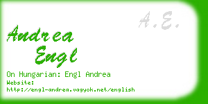 andrea engl business card